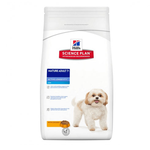 Hrana uscata pentru caini Hill's Mature Adult 7+ Mini cu pui 7.5 kg